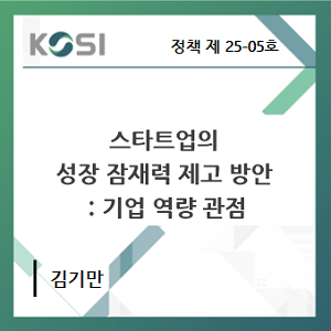 스타트업의 성장 잠재력 제고 방안 : 기업 역량 관점 표지